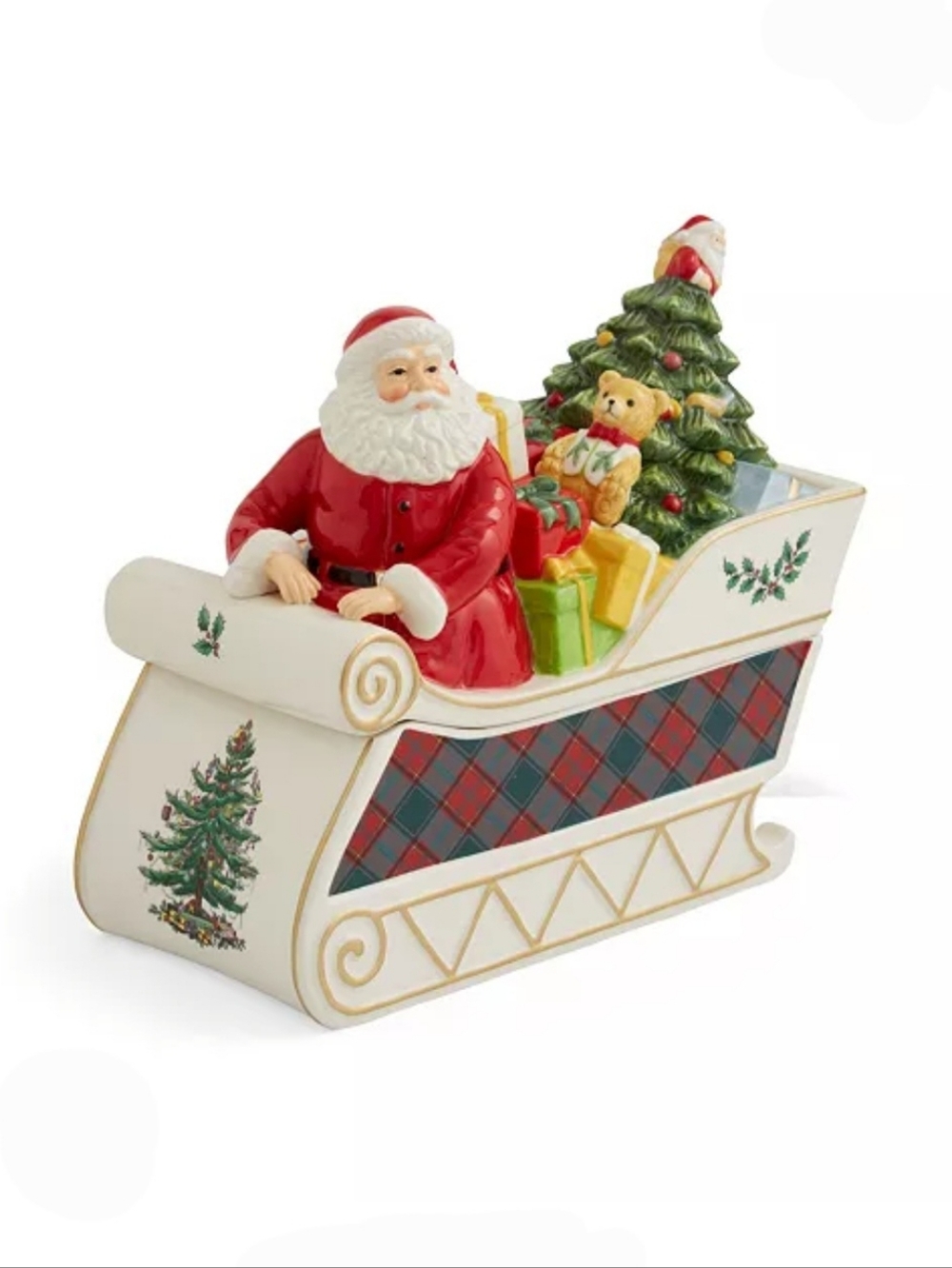 Spode Santa Cookie Jar - Picture 2 of 7
